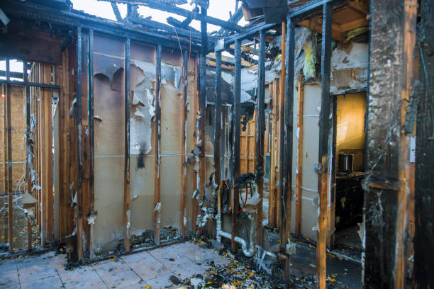 Professional Fire Damage Assessment technician working in Deer Park, WI